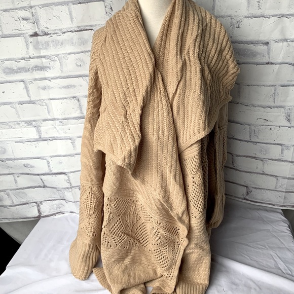 NWT Kori Camel Draped Cardigan - Picture 5 of 10